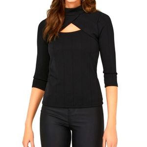 Black 3/4 sleeve top
